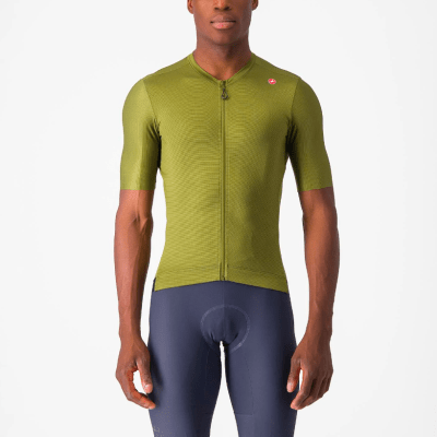 Castelli - Espresso Jersey Men - Sage / Electric Lime