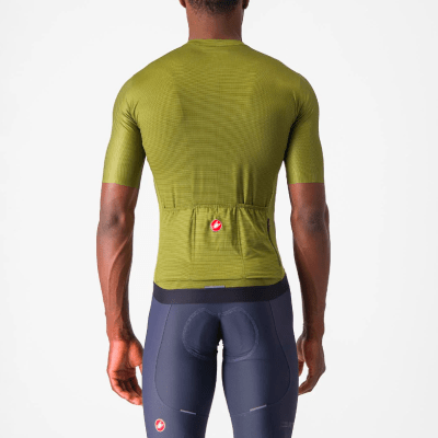 Castelli - Espresso Jersey Men - Sage / Electric Lime
