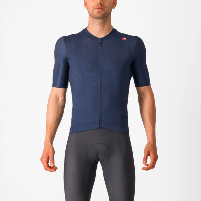 Castelli - Espresso Jersey Men - Belgian Blue / Silver Moon