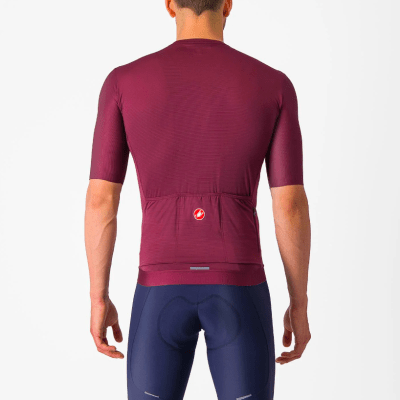 Castelli - Espresso Jersey Men - Deep Bordeaux / Silver Moon