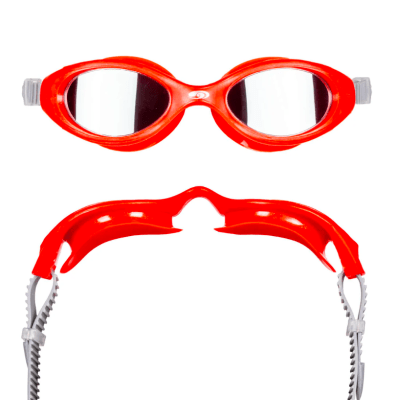 Blueseventy - Lentes para natación Hydra Vision - Marco Rojo/Lunas Espejo