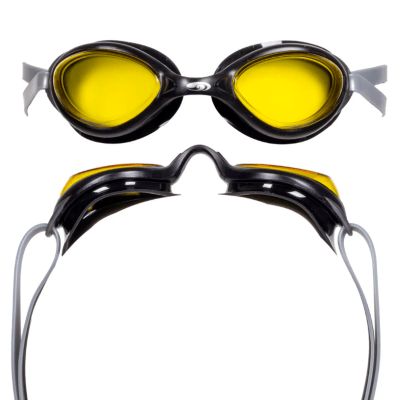 Blueseventy - Lentes para natación Flow - Marco Negro/Lunas Amarillas
