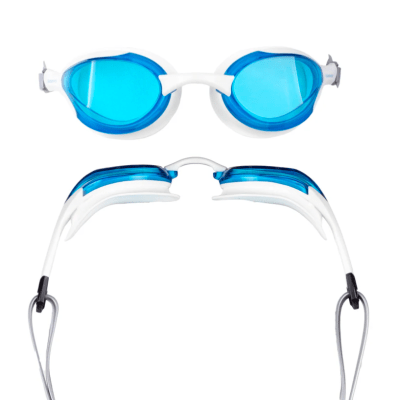 Blueseventy - Lentes para natación Contour - Marco Blanco/Lunas Azules