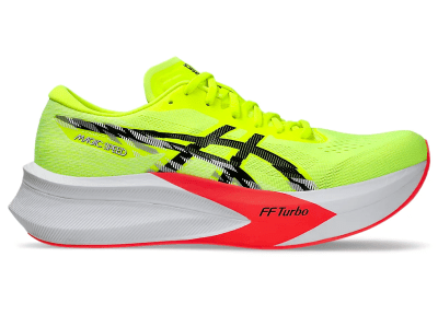 Asics - Magic Speed 4 - Safety Yellow/Black - Mujer - Neutro/Supinacion