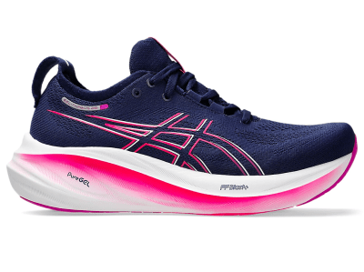 Asics - Gel Nimbus 26 - Blue Expanse/Bold Magenta - Mujer - Neutro/Supinacion