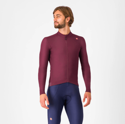 Castelli - Espresso Thermal Jersey - Hombre - Bordeaux