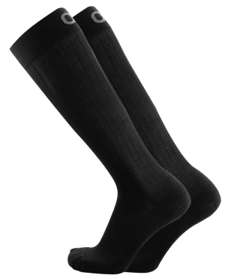 OS1st - TS5 - Travel Socks (Medias para Viaje) - Negro (Par)