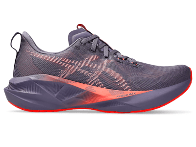 Asics - Novablast 5 - Greyish Purple/Coral Reef - Hombre - Neutro/Supinacion