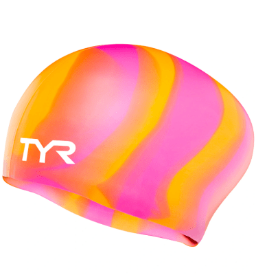 TYR - Gorro de Natación para Adultos con Cabello Largo