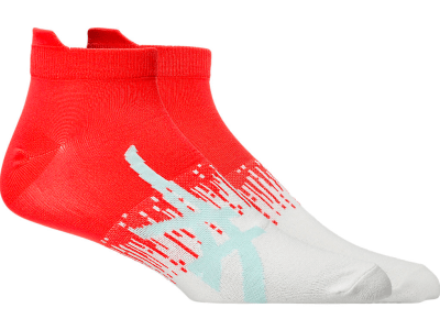 Asics - Light Mesh Ankle - Coral Reef/Brilliant White - Medias - Unisex