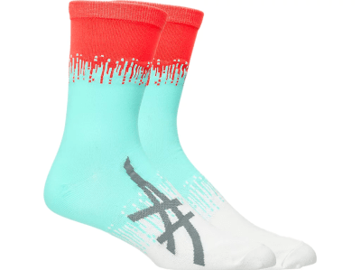 Asics - Light Mesh Crew - Oasis Green/Brilliant White - Medias - Unisex