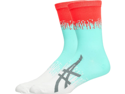 Asics - Light Mesh Crew - Oasis Green/Brilliant White - Medias - Unisex