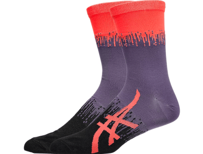 Asics - Light Mesh Crew - Greyish Purple/Performance Black - Medias - Unisex
