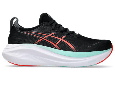 Asics - Gel Nimbus 27 - Black/Coral Reef - Neutro/Supinacion - Hombre