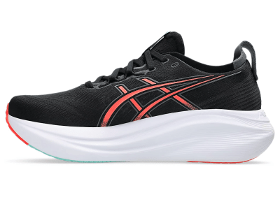 Asics - Gel Nimbus 27 - Black/Coral Reef - Neutro/Supinacion - Hombre