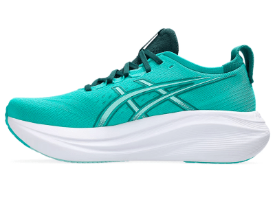 Asics - Gel Nimbus 27 - Wave Teal/Saxon Green - Neutro/Supinacion - Hombre