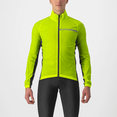 Castelli - Squadra Stretch JKT (Casaca) - Electric Lime / Dark Gray