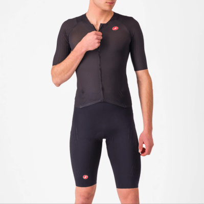 Castelli - Free San Remo 3 SS Suit (trisuit) - Men - Manga Corta - Black
