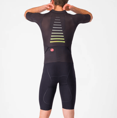 Castelli - Free San Remo 3 SS Suit (trisuit) - Men - Manga Corta - Black