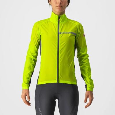Castelli - Squadra Stretch JKT (Casaca) - Mujer - Electric Lime / Dark Gray