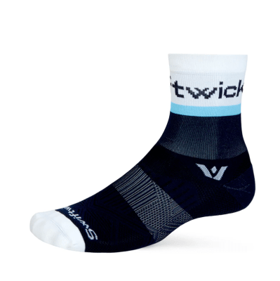 Swiftwick - Aspire Mid-Crew (Five) - Euro Strip Navy Blue - Medias