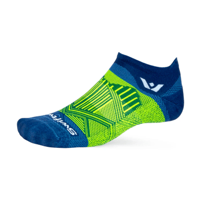 Swiftwick - Aspire No Show (Zero) - Navy Hi-Viz Yellow - Medias