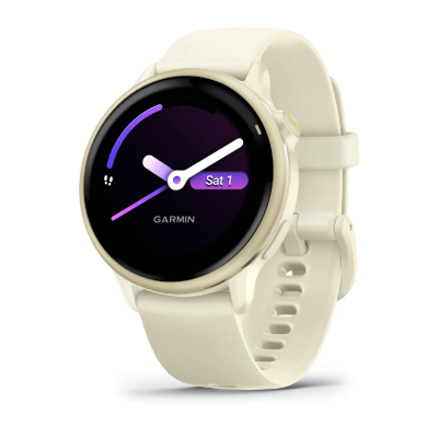 Garmin - Vivoactive 6 - Lunar Gold with Bone Band