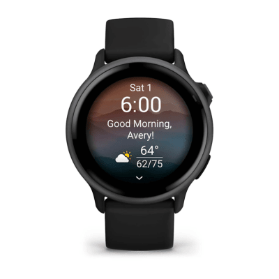 Garmin - Vivoactive 6 - Slate with Black Band
