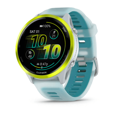 Garmin - Forerunner 570 - 47mm - Amarillo con correa Azul/Blanco