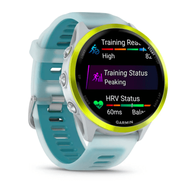 Garmin - Forerunner 570 - 47mm - Amarillo con correa Azul/Blanco