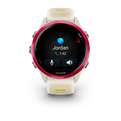 Garmin - Forerunner 570 - 42mm - Frambuesa con correa traslúcida de hueso/Mango