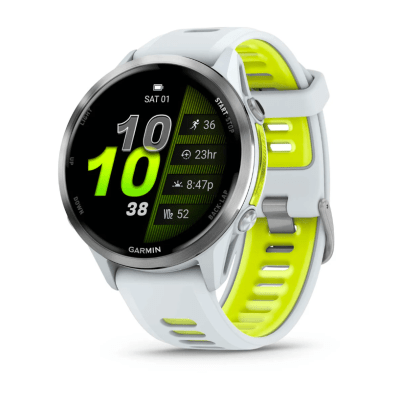 Garmin - Forerunner 970 - Blanco con correa Blanco/Amarillo