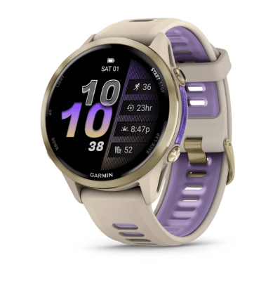 Garmin - Forerunner 970 - Gris con correa Gris/Lila