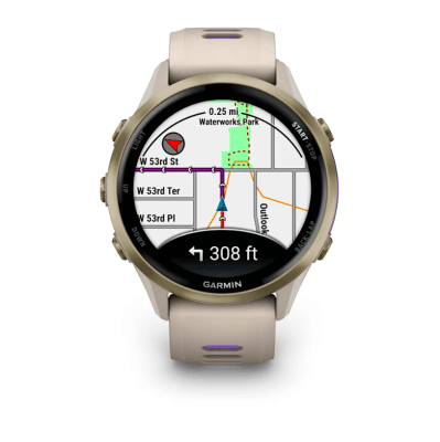 Garmin - Forerunner 970 - Gris con correa Gris/Lila