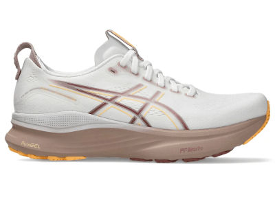 Asics - Gel Kayano 32 - White/Orange Glow - Pronacion - Mujer