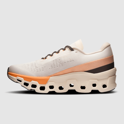 On - Cloudmonster 2 - Ivory | Tangerine - Mujer