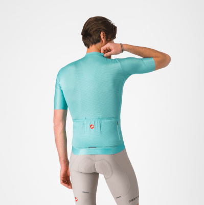 Castelli - Espresso Jersey Men - Pool Blue/Dark Gray