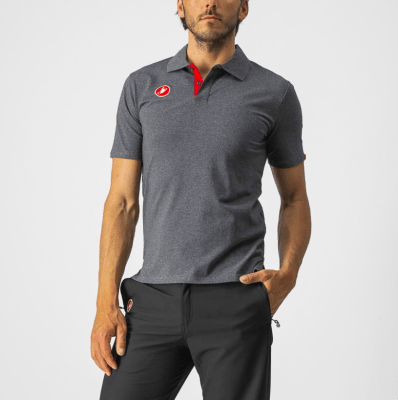 Castelli - Race Day Polo - Melange Gray - Hombre