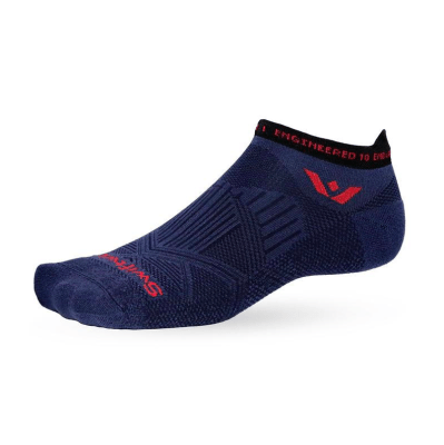 Swiftwick - Aspire No Show (Zero) - Navy Crimson - Medias