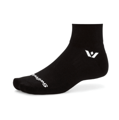 Swiftwick - Aspire Quarter Crew (Two) - Black - Medias
