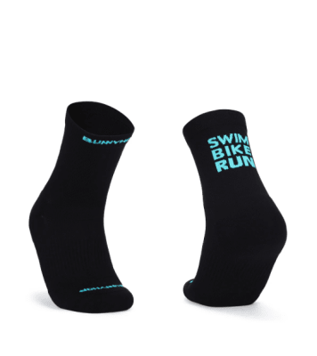 Bunnyhop - Medias BH Swim/Bike/Run - Negro/Celeste