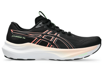 Asics - GT 2000 14 - Black/Sun Coral - Pronacion - Mujer