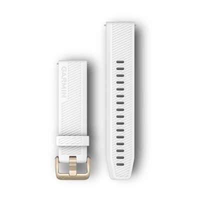 Garmin - Correa Quick Release 20 - Blanco/Oro