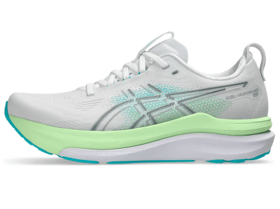 Asics - Gel Kayano 33 - White/Energy Aqua - Pronacion - Hombre