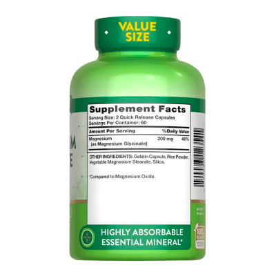 Nature´s Truth - Magnesium Glycinate - Gluten Free Contenido 120 Capsulas