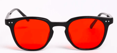 Staysharp - Lentes Rojos Marco Negro Flex