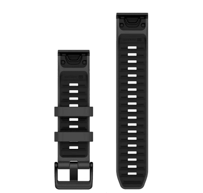 Garmin - Correa de reemplazo Quickfit 22 - Graphite / Black Silicone