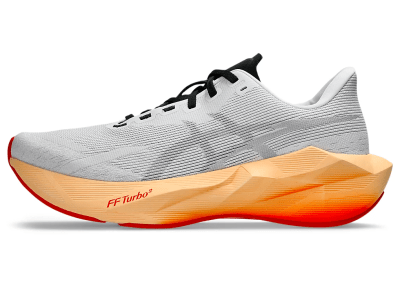 Asics - Novablast 6 - White/Orange Glow - Hombre - Neutro/Supinacion