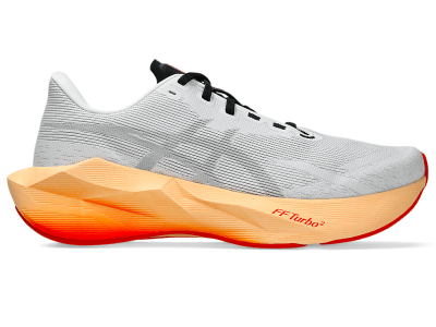 Asics - Novablast 6 - White/Orange Glow - Hombre - Neutro/Supinacion