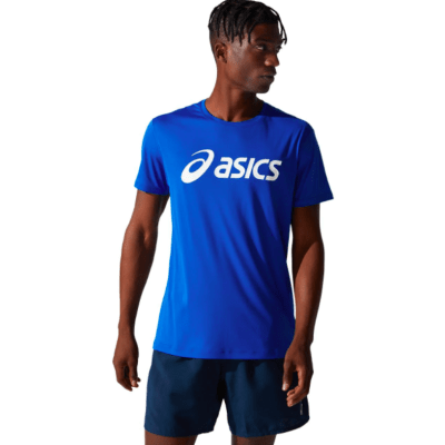 Asics - Silver ASICS Top - Blue/Brilliant White - Hombre